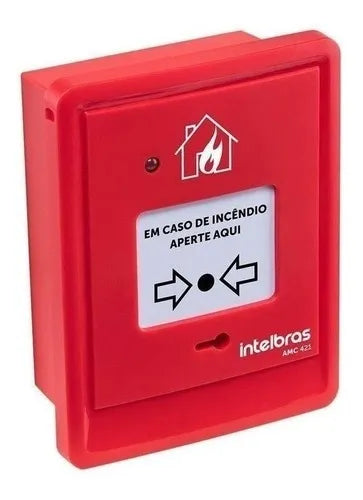 Accionador Manual Direccionable sin Sirena, Rearmable con Indicadores LED y Resistencia UV - AME 521 Intelbras