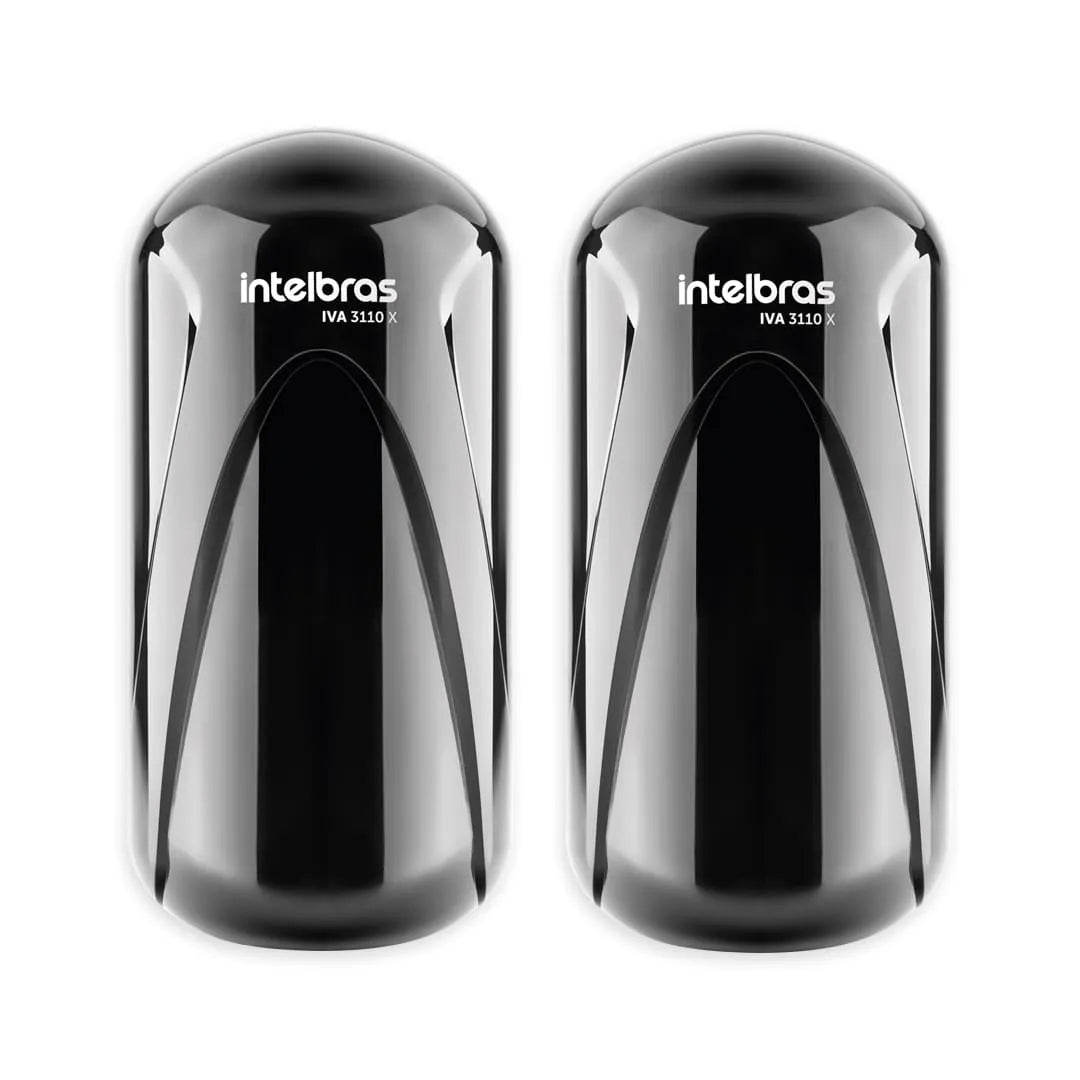 Sensor De Barrera Intelbras Iva 3110x Mw Mask 2 Ases 110mts Color Negro