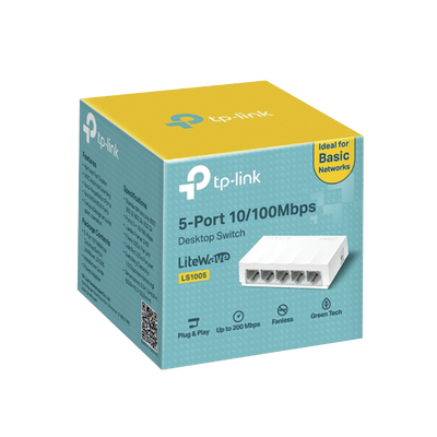 Switch para escritorio 5 puertos 10/100Mbps