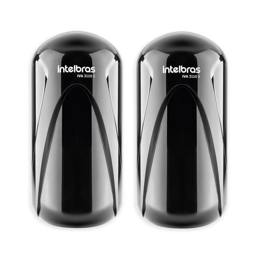 Sensor De Barrera Intelbras Iva 3110x Mw Mask 2 Ases 110mts Color Negro